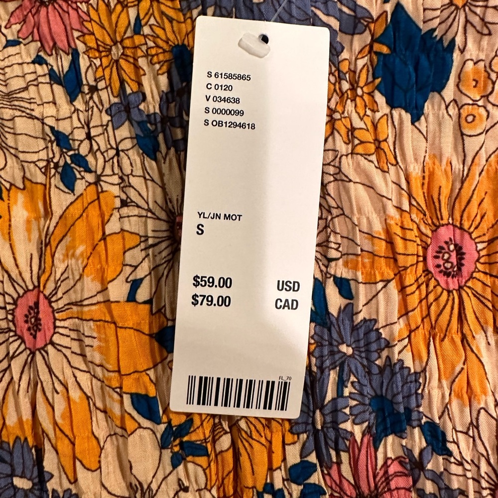 Urban Outfitters Flower MIDI Skirt